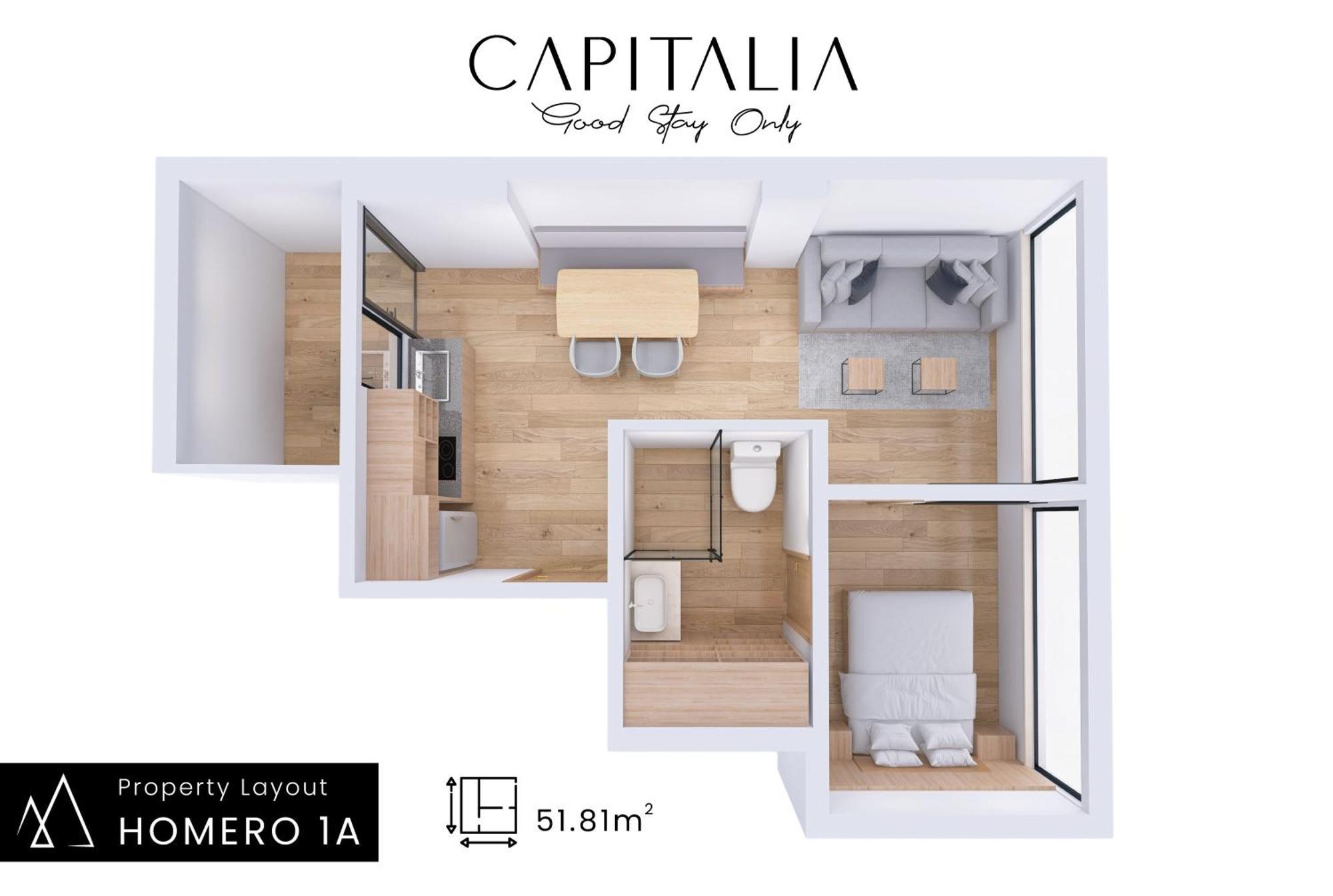 Capitalia - Luxury Apartments - Homero Mexico City Phòng bức ảnh
